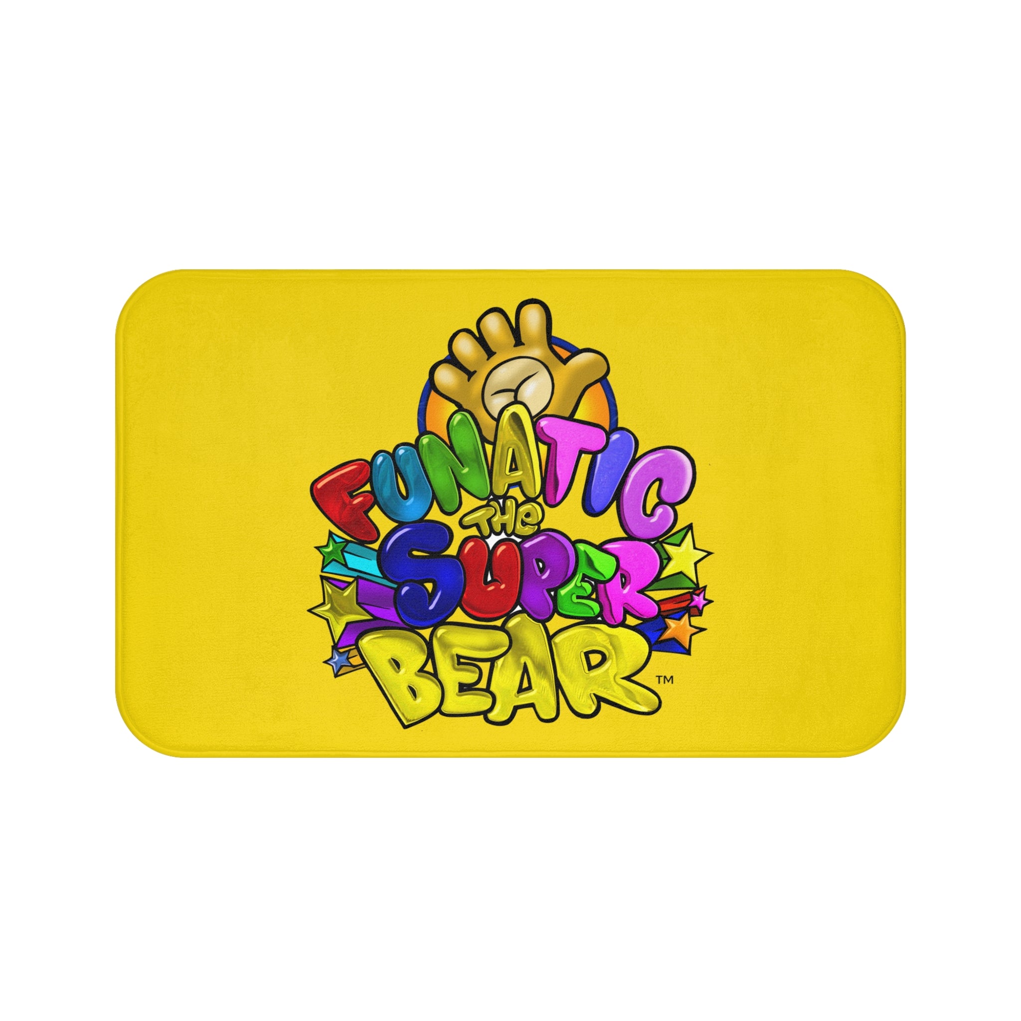 Funatic The Super Bear Yellow Bath Mat