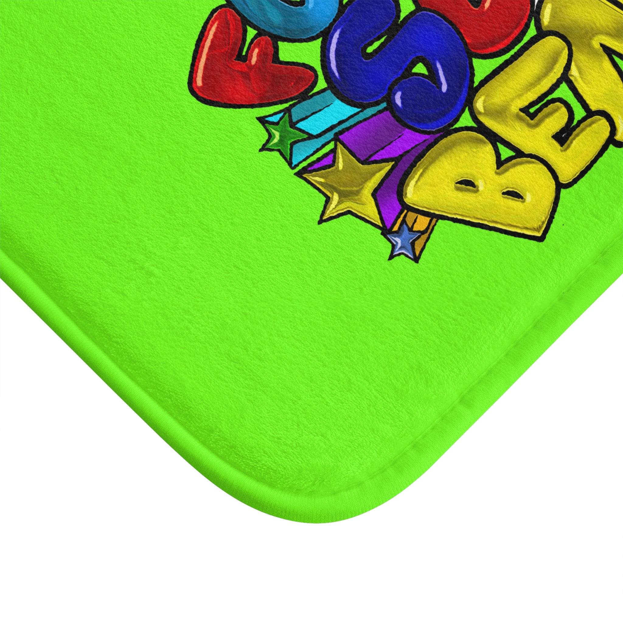 Funatic The Super Bear Chartreuse Bath Mat