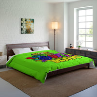 Funatic The Super Bear Chartreuse Comforter