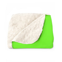 Funatic The Super Bear Chartreuse Sherpa Fleece Blanket