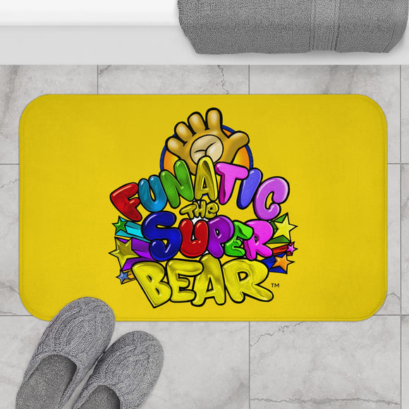 Funatic The Super Bear Yellow Bath Mat