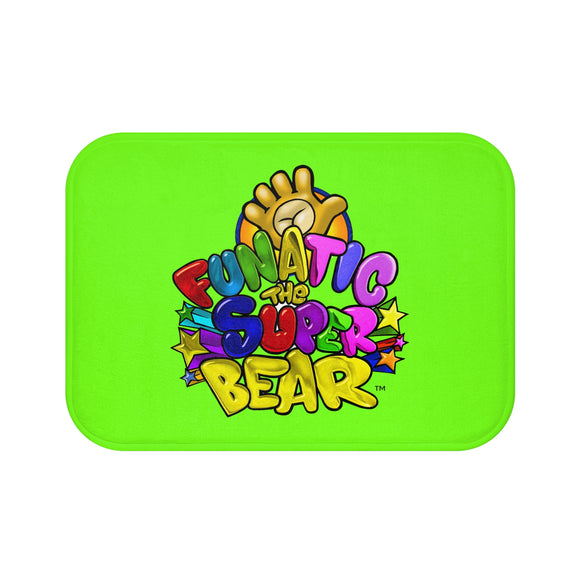 Funatic The Super Bear Chartreuse Bath Mat