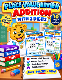 3 DIGIT ADDITION|PLACE VALUE REVIEW