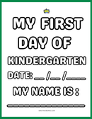 MY FIRST DAY OF K-1