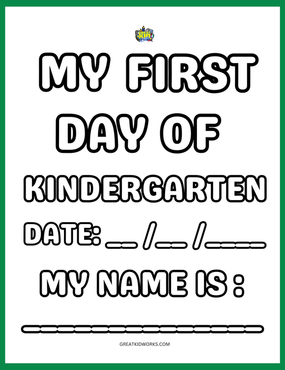 MY FIRST DAY OF K