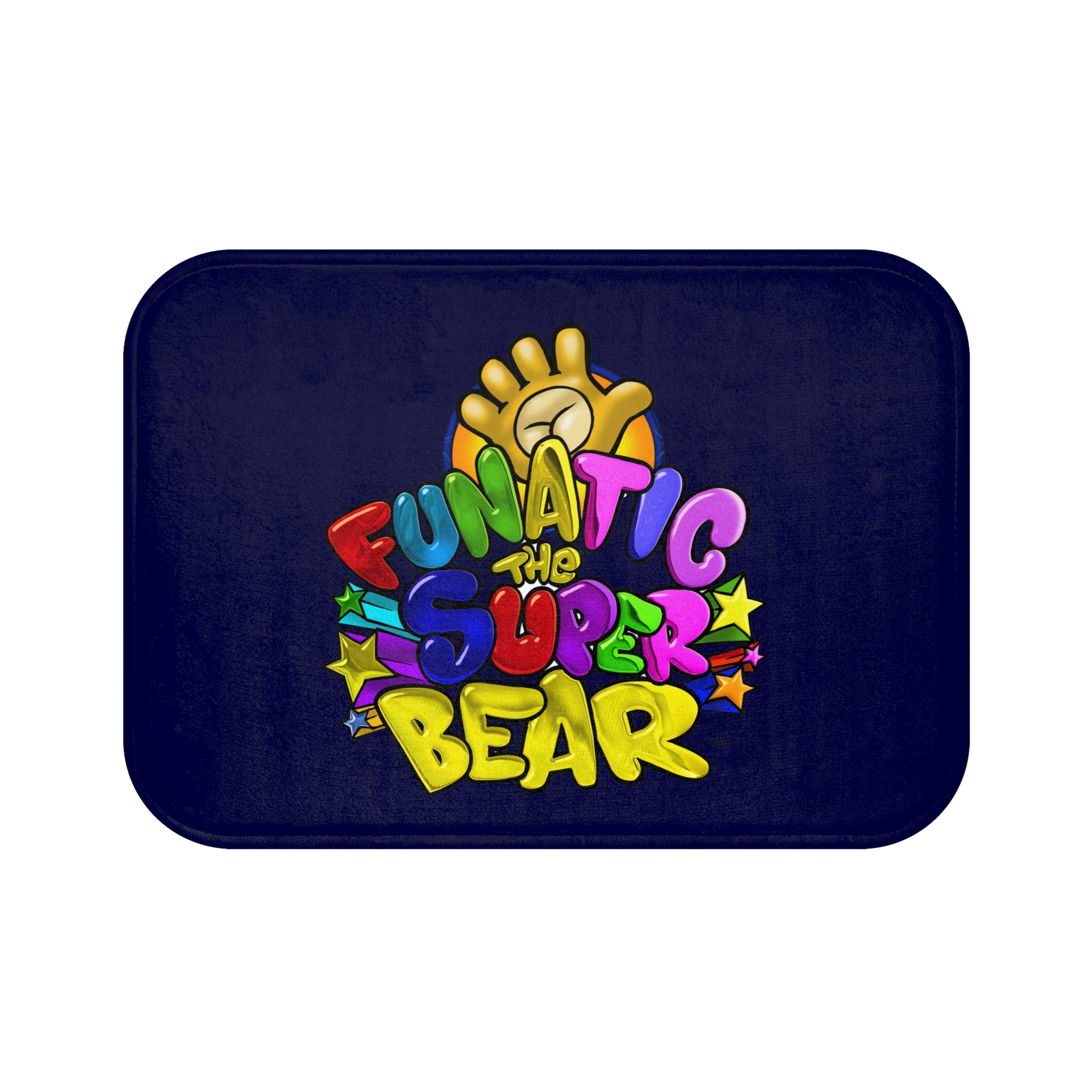 Funatic The Super Bear Navy Blue Bath Mat