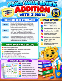 3 DIGIT ADDITION|PLACE VALUE REVIEW