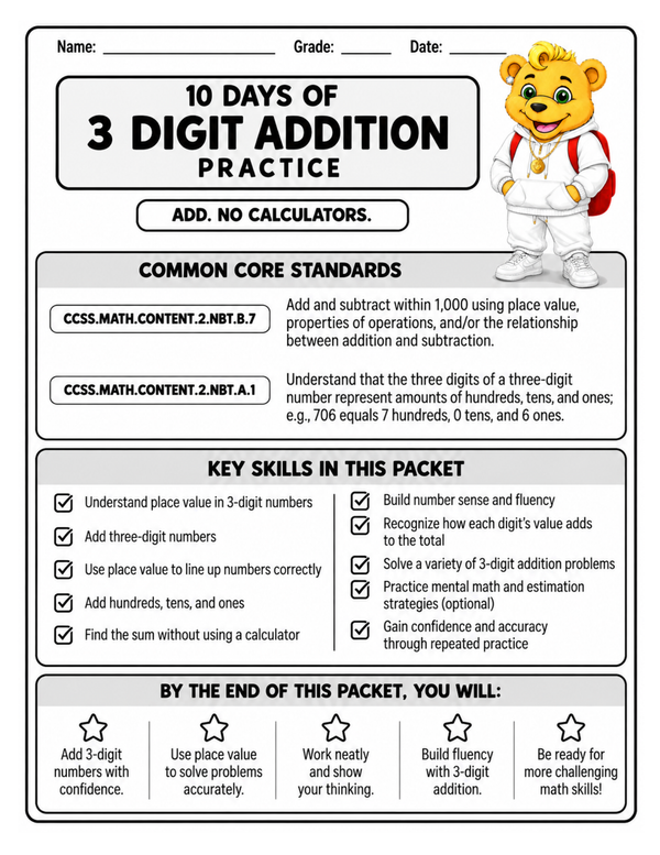 3 DIGIT + WITH SAFETY LINES