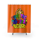 Funatic The Super Bear Orange Shower Curtains-4