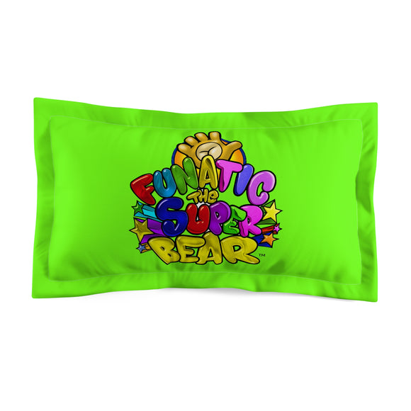 Funatic The Super Bear Chartreuse Microfiber Pillow Sham