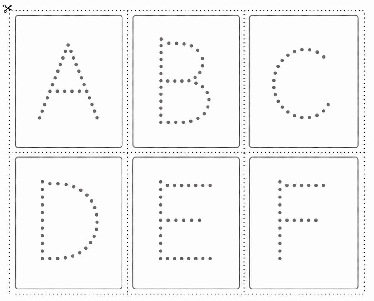 ALPHABET TRACE & CUT-OUT CARDS