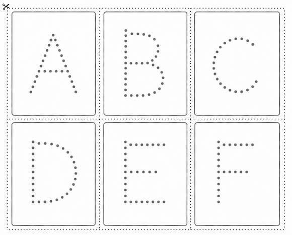 ALPHABET TRACE & CUT-OUT CARDS