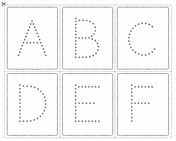 ALPHABET TRACE & CUT-OUT CARDS