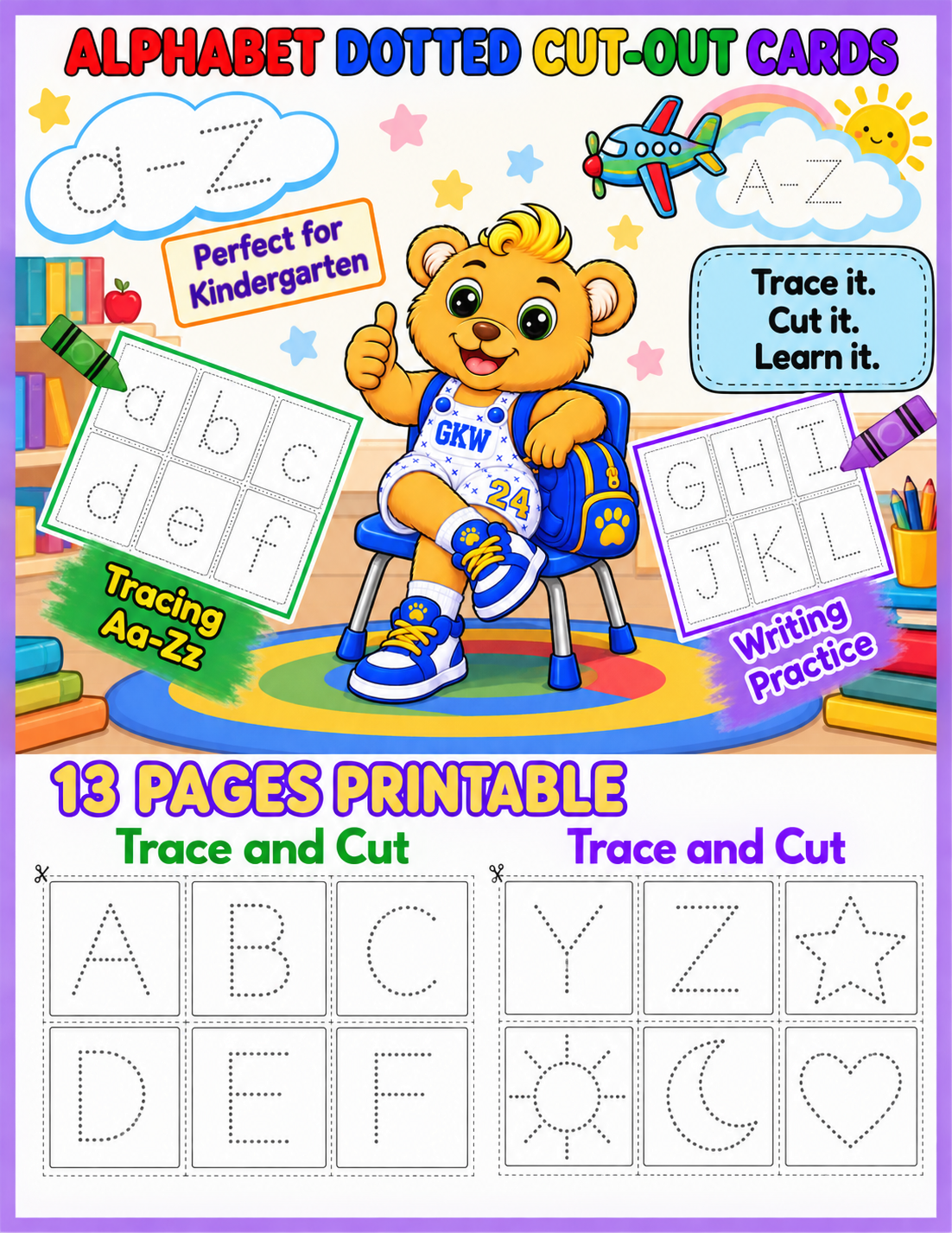 ALPHABET TRACE & CUT-OUT CARDS
