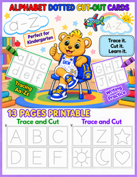 ALPHABET TRACE & CUT-OUT CARDS