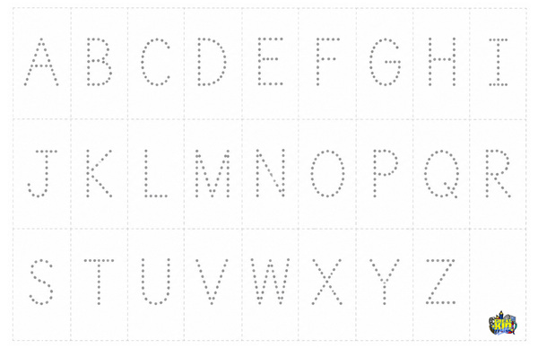 Aa-Zz Dotted Printables (17 x 11)