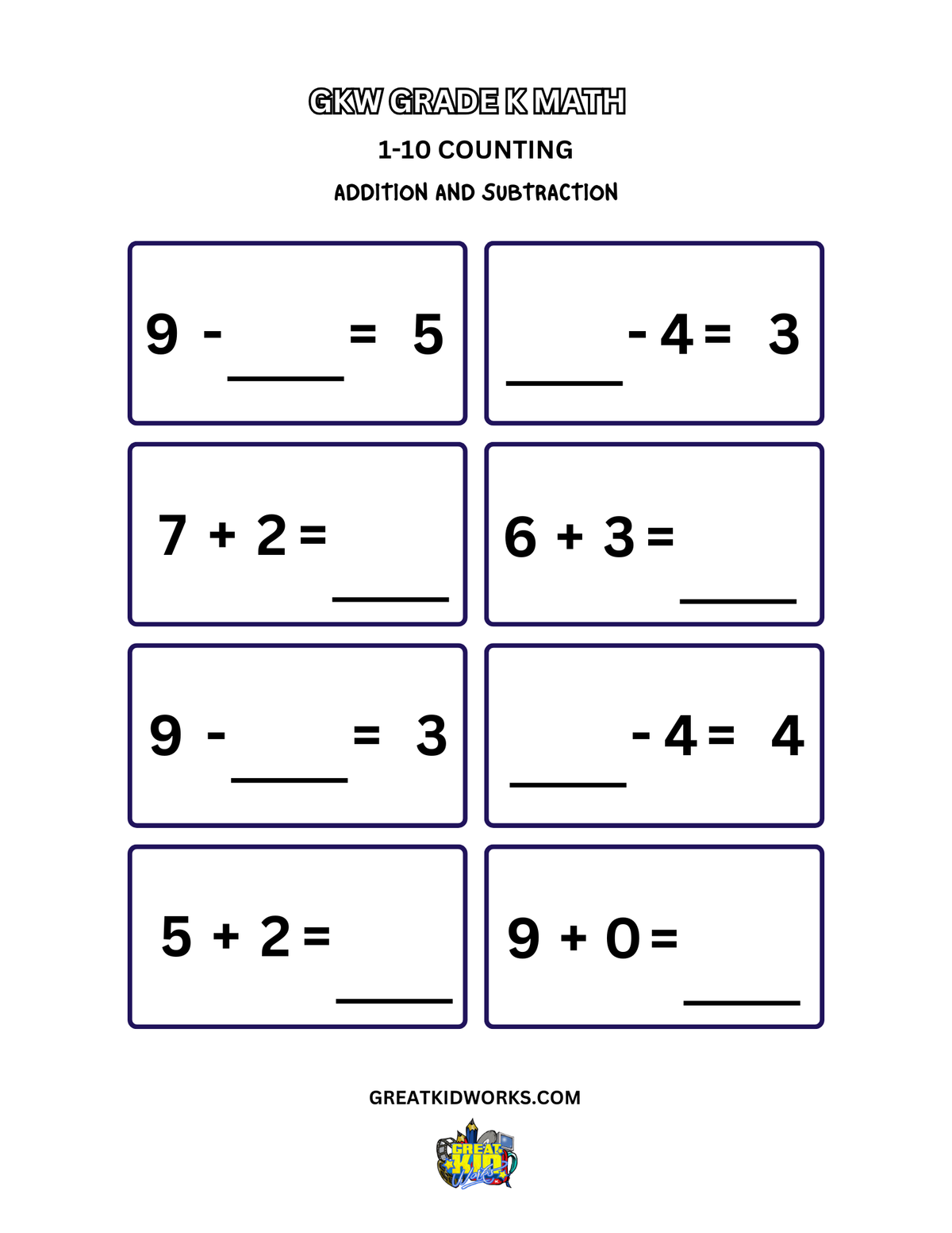 MISSING NUMBER ADDITION AND SUBTRACTION 3
