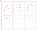 ALPHABET PASTEL CUT OUT CARDS-2