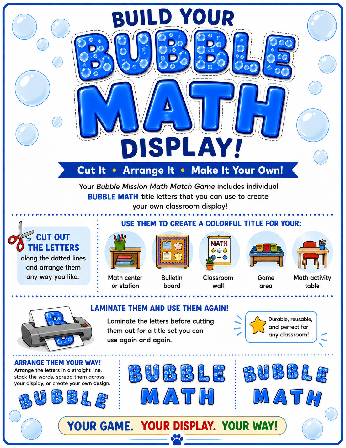 BUBBLE MATH GAME