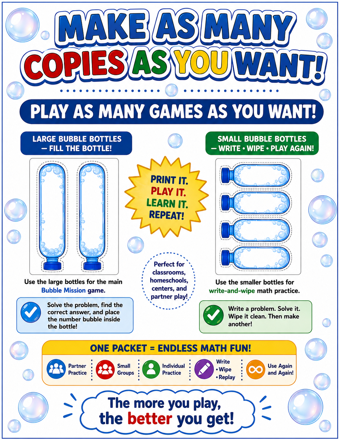 BUBBLE MATH GAME