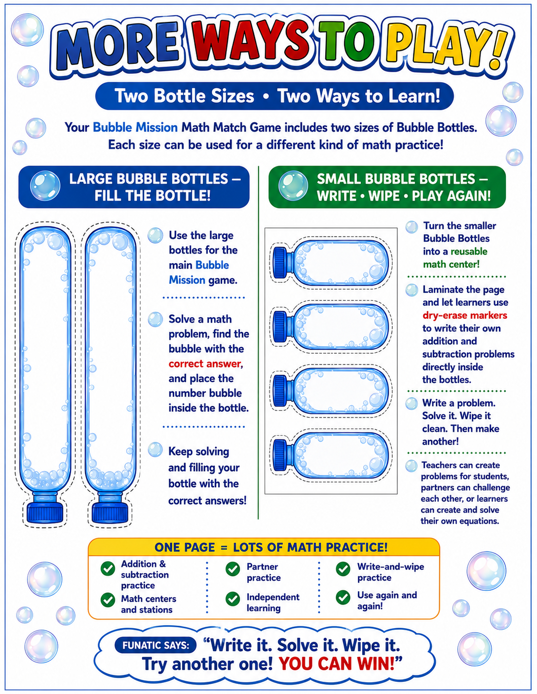 BUBBLE MATH GAME