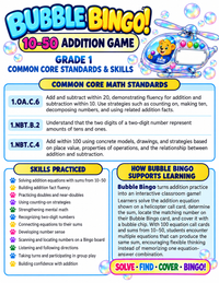 BUBBLE BINGO 10-50 ADDITION