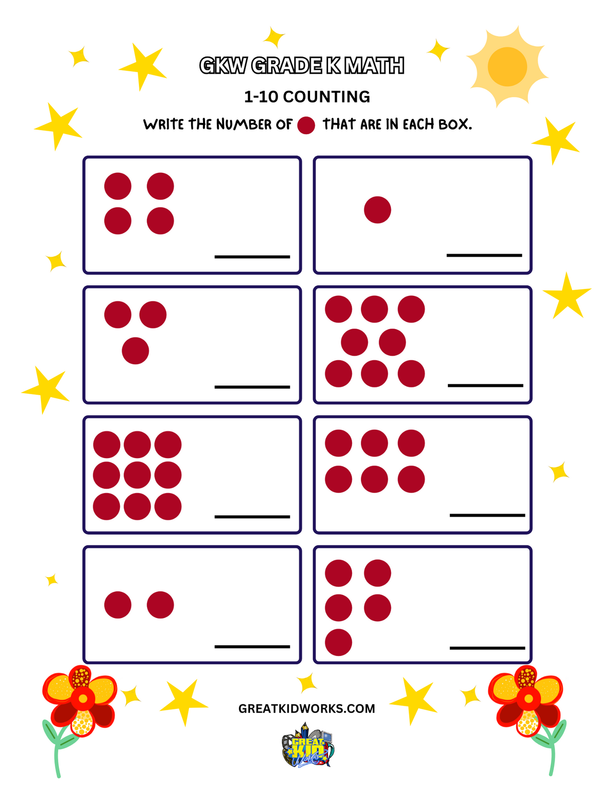 Grade K COUNTING 1-10