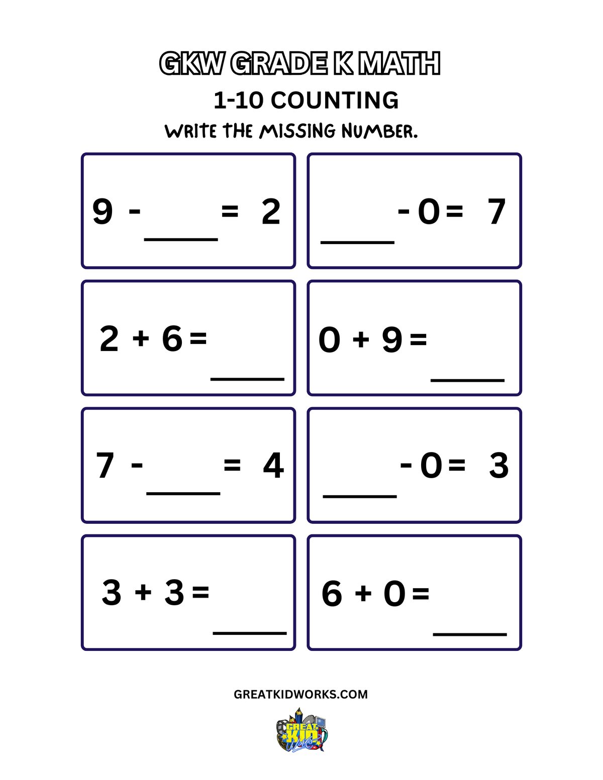 MISSING NUMBER ADDITION AND SUBTRACTION 5