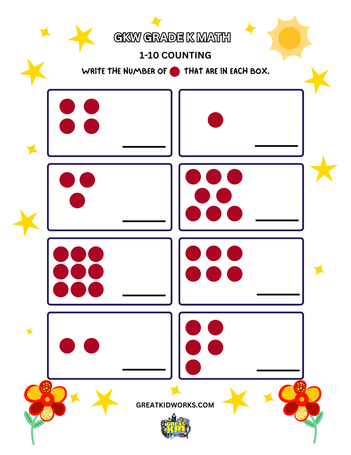 Grade K 1-10 COUNTING