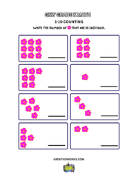 Grade K 1-10 COUNTING