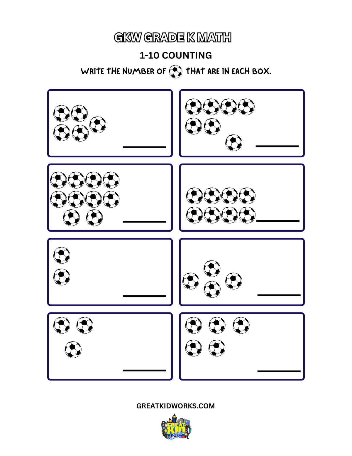 Grade K 1-10 COUNTING