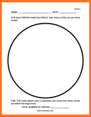GRADE K CIRCLE MATH WORKSHEET-1