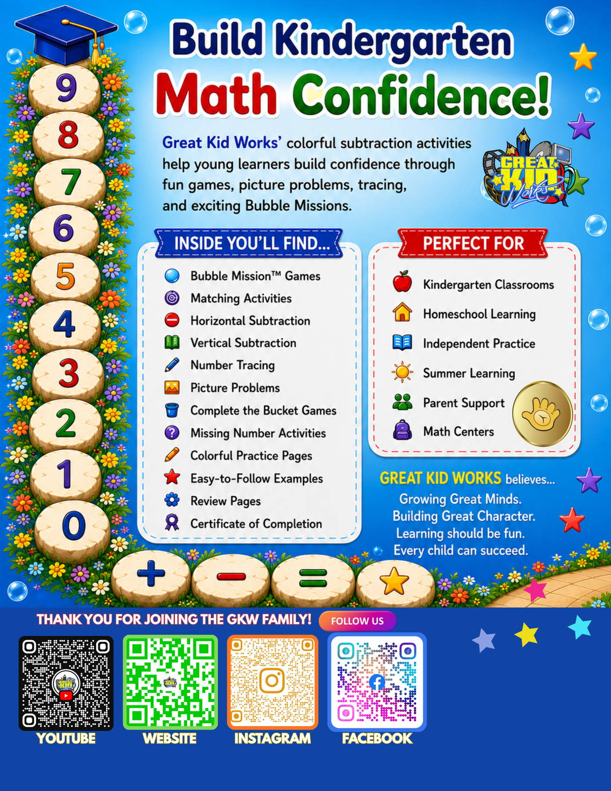 Bubble Missions™: GRADE K SUBTRACTION WITH FUNATIC THE SUPER BEAR