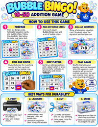 BUBBLE BINGO 10-50 ADDITION