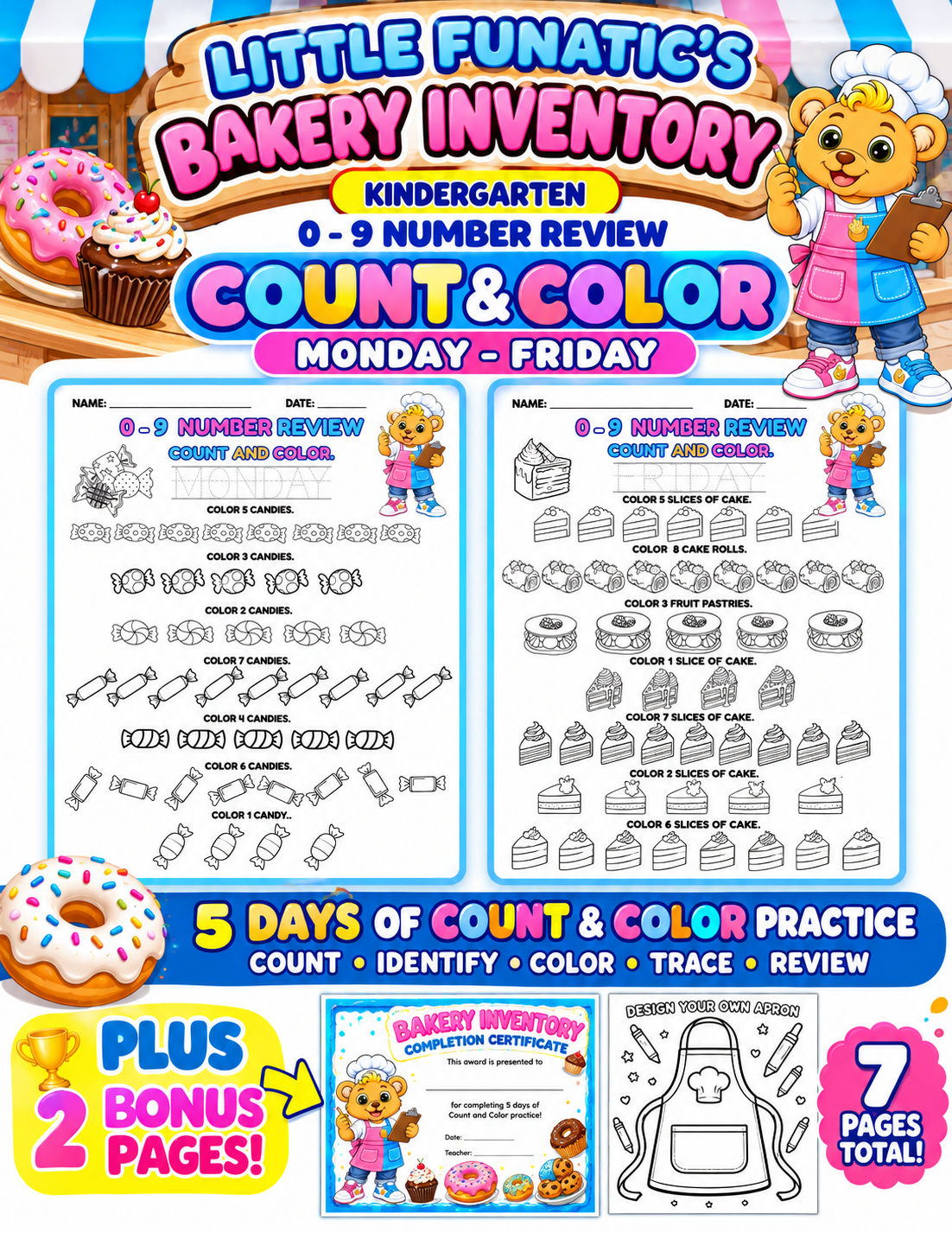 Little Funatic’s Bakery Inventory: 0–9