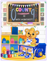 PRE K- GRADE K Counting 1–10 Worksheets | 10-Page Printable Packet