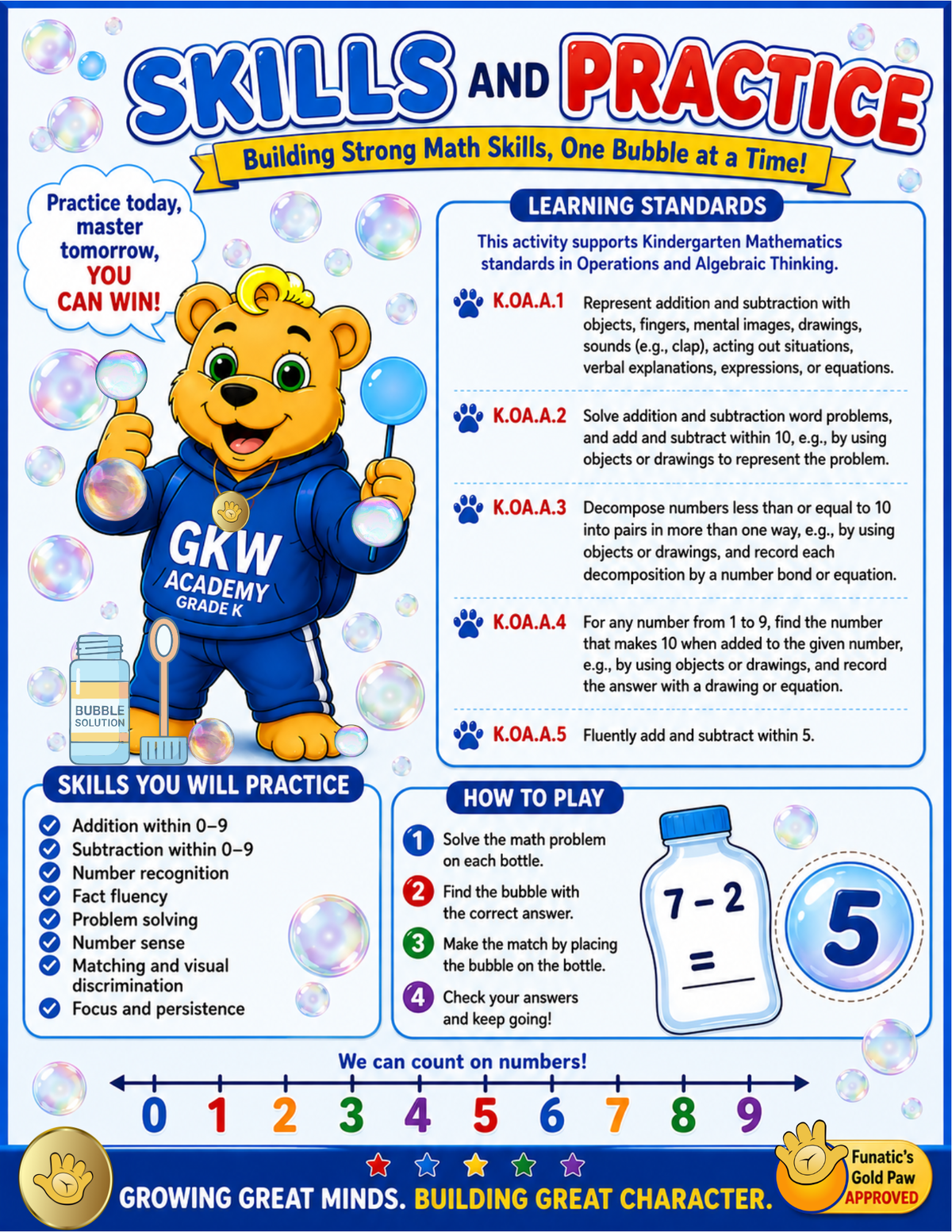 BUBBLE MATH GAME