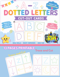 ALPHABET PASTEL CUT OUT CARDS