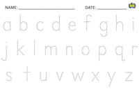 Aa-Zz Dotted Printables (17 x 11)