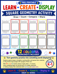 GRADE K SQUARE LEARNING AND DISPLAY