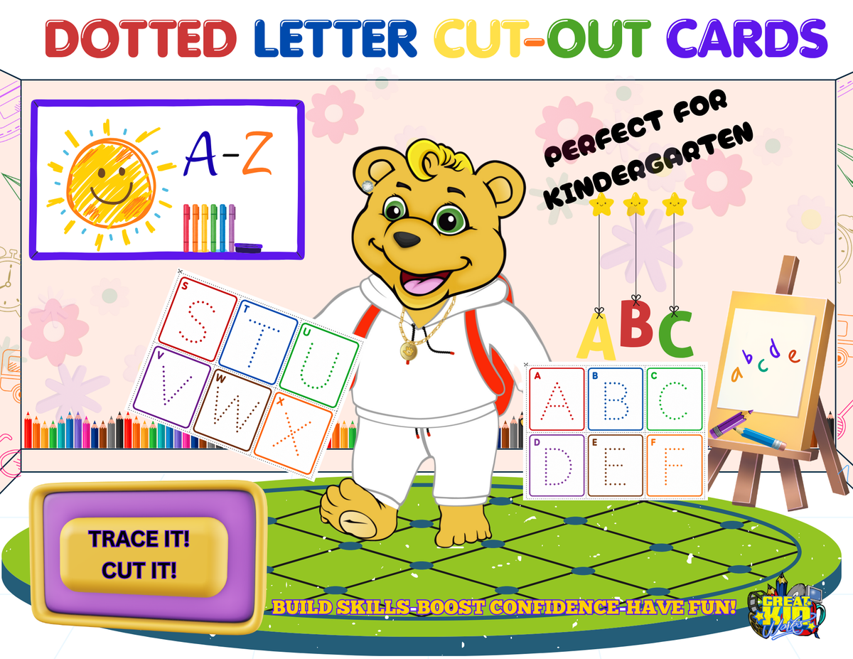 A–Z+ Dotted Letter Cut-Out Cards