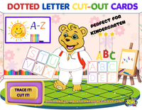 A–Z+ Dotted Letter Cut-Out Cards