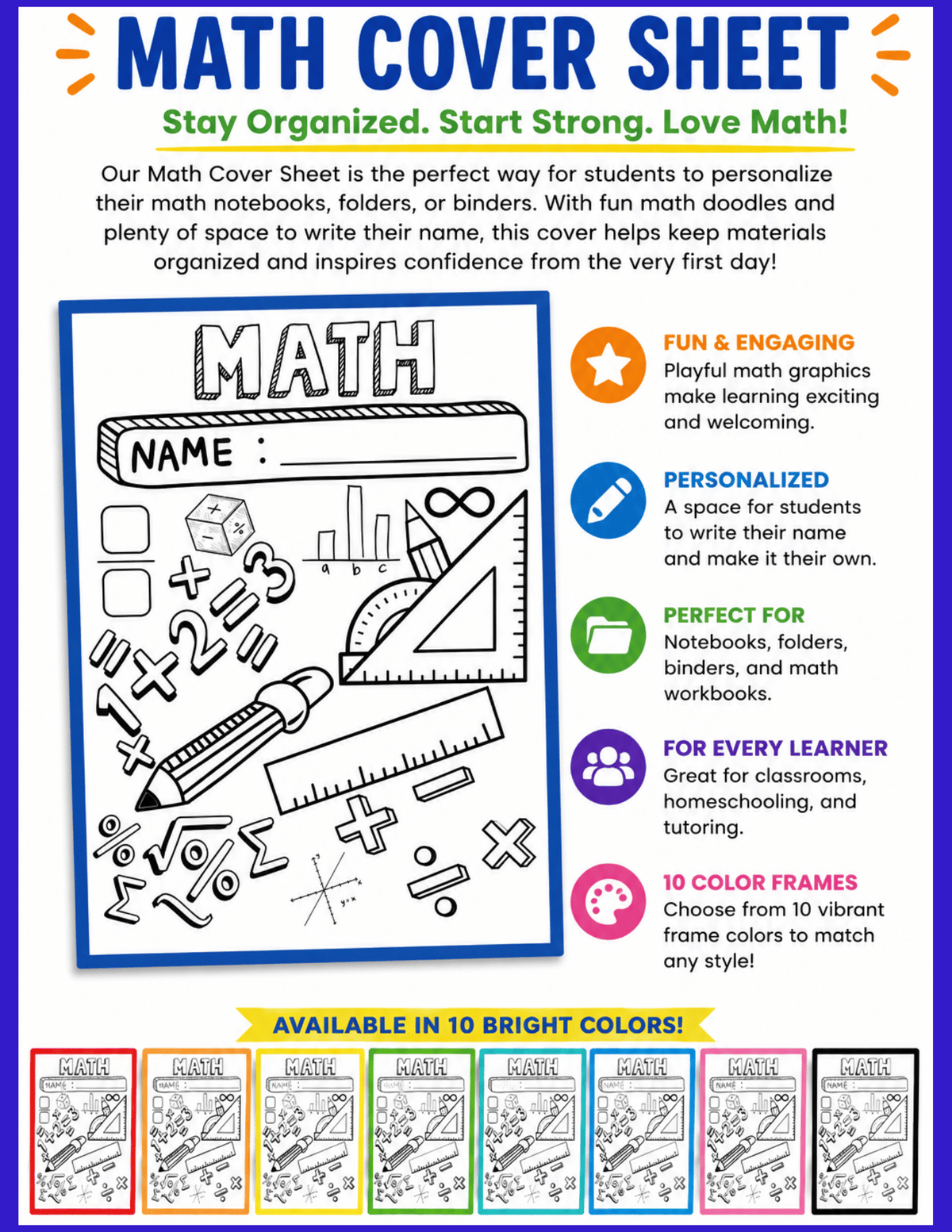 Math Cover Sheet