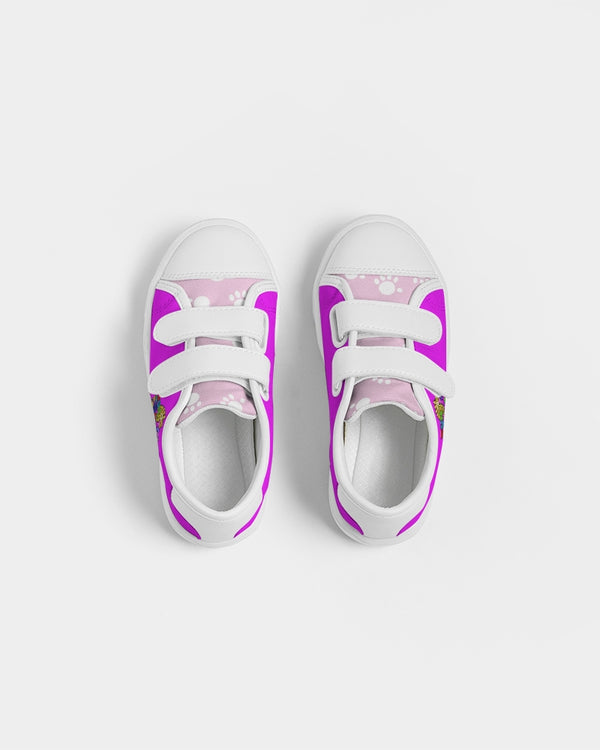 Funatic The Super Bear Hot Pink Kids Velcro Sneaker