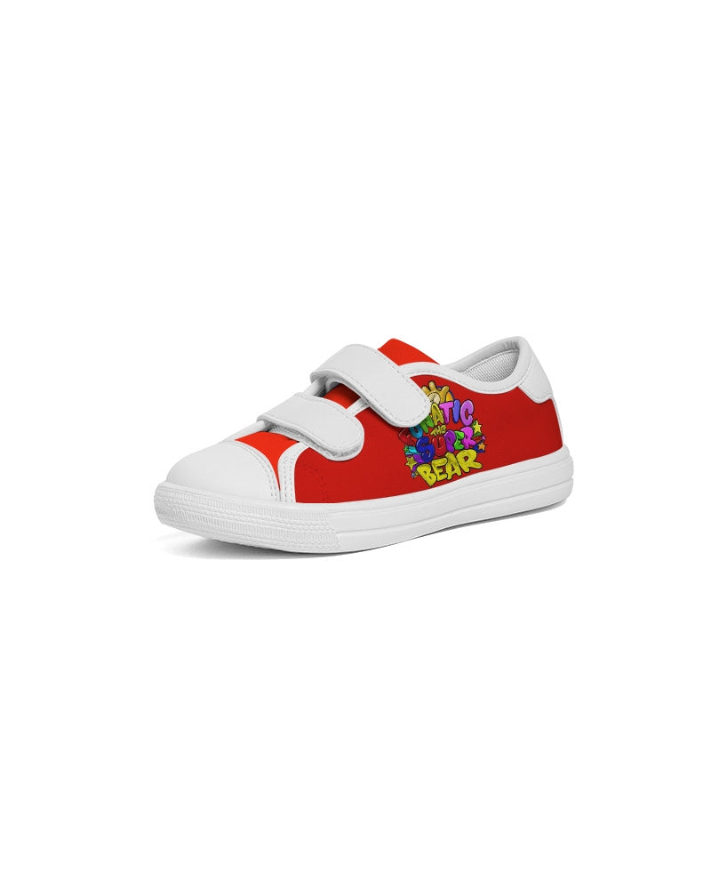 Funatic The Super Bear Red Kids Velcro Sneaker
