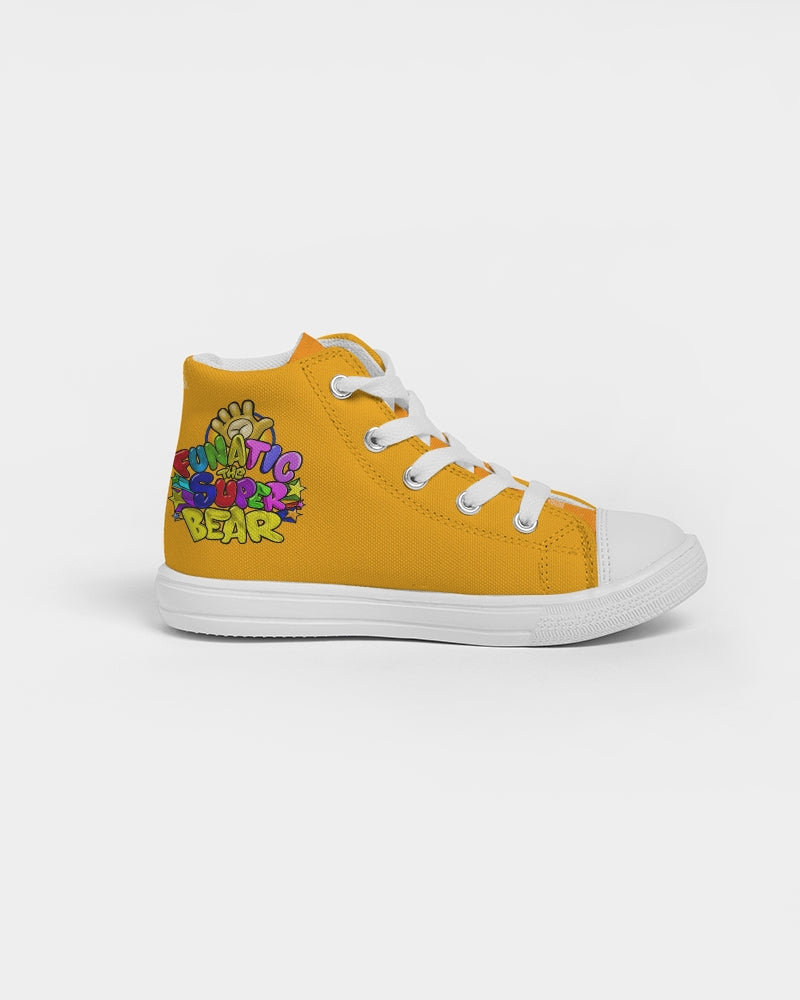 Funatic The Super Bear Orange Crush Kids Hightop Canvas Shoe