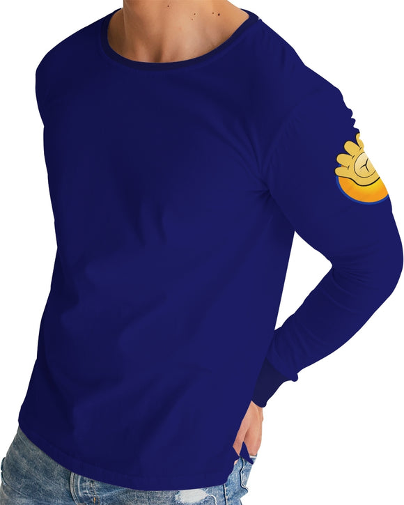 Funatic The Super Bear Men's Long Sleeve Navy Blue Tee