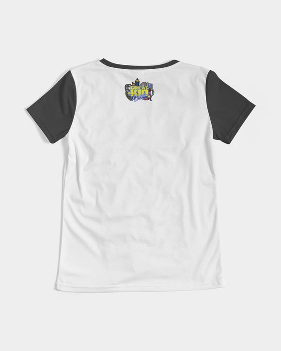 Funatic The Super Bear Logo Ladies V-Neck Tee