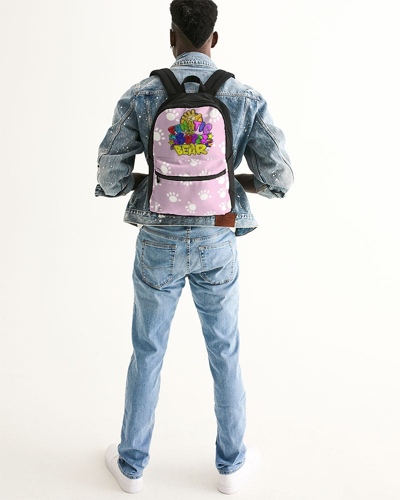 Funatic The Super Bear Small Pink Canvas Back Pack