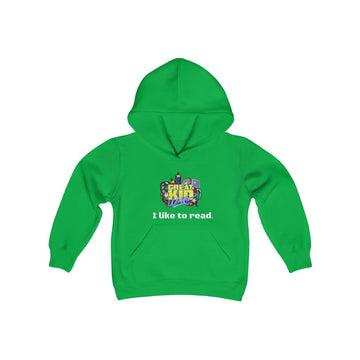 Buy irish-green I LIKE TO READ Girls Hoodie